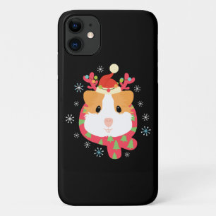 Cavia Pig-kerstrenrenrendiertje iPhone 11 Hoesje