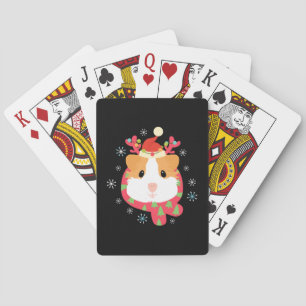Cavia Pig-kerstrenrenrendiertje Pokerkaarten