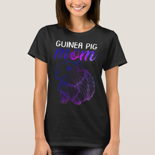 Cavia Pig mam Cute Furry Potato Cavy Guinee T-shirt (Voorkant)