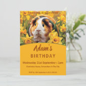 Cavia Pigs Birthday Kaart (Staand voorkant)