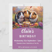 Cavia Pigs Birthday Kaart (Voorkant)