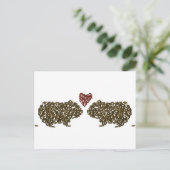 Cavia Pigs in Love Briefkaart (Staand voorkant)