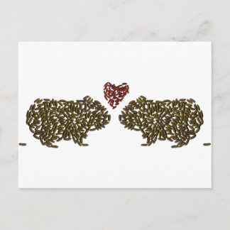 Cavia Pigs in Love Briefkaart