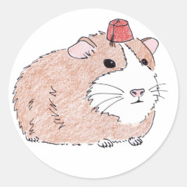 cavia ronde sticker