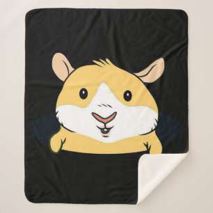 cavia Schattige Guinee Pig Yellow Lover Gifts Sherpa Deken