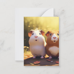 Cavia-thema ontwerp, schattig . notitiekaartje