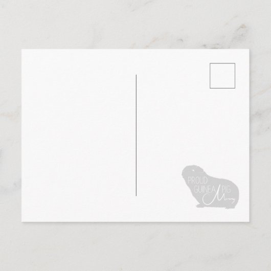 Cavia Verjaardagsansichtkaart Briefkaart (Achterkant)