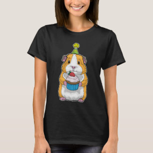 Cavia verjaardagstaart t-shirt