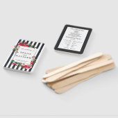 Caviar Black Wedding Hand Fan Handwaaier (Niet-gemonteerd)