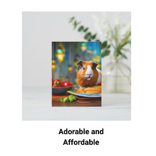 cavia's die spaghetti-Briefkaart eten Briefkaart