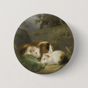Cavia's (door George Morland) Ronde Button 5,7 Cm
