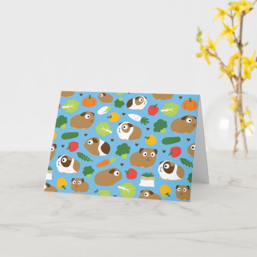 Cavia's en hun behandelingen kaart (Gele Bloem)