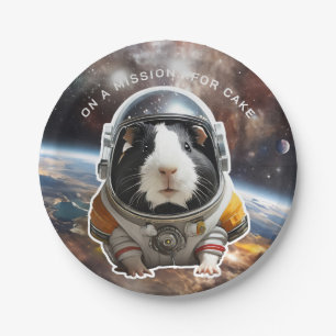Cavia's in de ruimte! Retro Explorer Astronaut Papieren Bordje