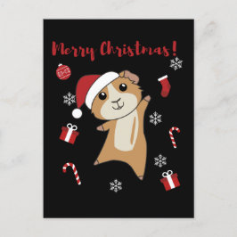 Cavia's Kerst Winter Dieren Feestdagenkaart