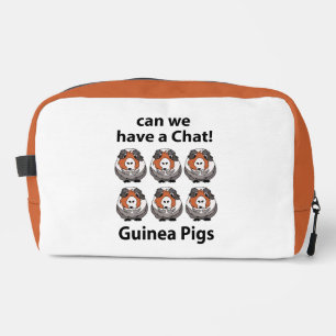 cavia's kunnen we een praatje maken grappige cavia toilettasje