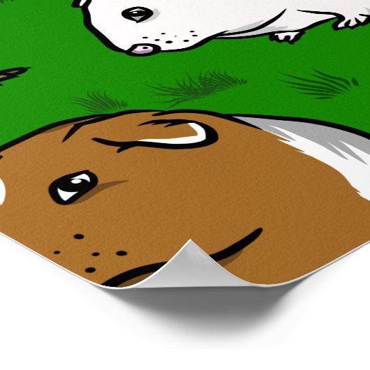 Cavia's patroon poster (Hoek)