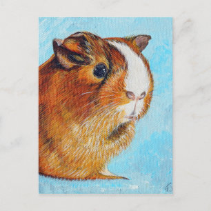 Cavia's schilderen briefkaart