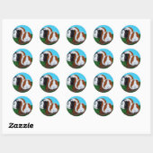 Cavia's schilderen ronde sticker (Vel)