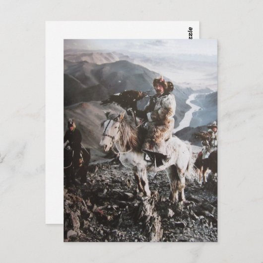 Caviers de la carte postale mongole (Devant / Derrière)