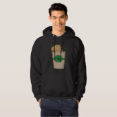 Caviidae Guinea Pig in Coffee Mug Hoodie (Voorkant volledig)