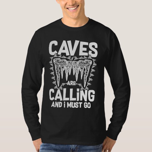 Caving Cave Exploring Caver Spelunking Explorer 1 T-shirt (Voorkant)