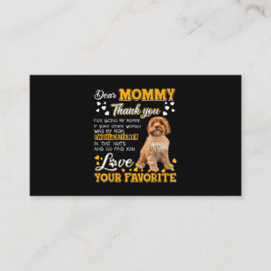 Cavoodle Beste mama bedankt dat je mijn mama bent Visitekaartje