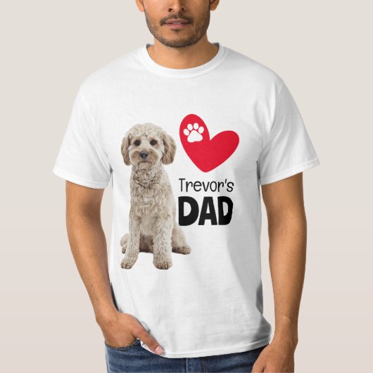 Cavoodle Personalized Dad T-Shirt (Voorkant)