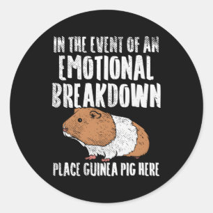 Cavy Guinee Pig Ronde Sticker