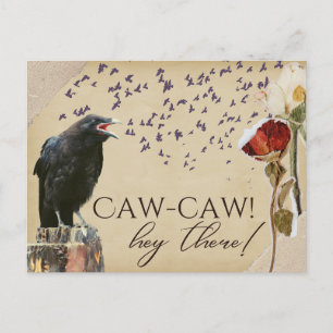 Caw-Caw Crow -stijl Briefkaarten