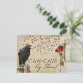 Caw-Caw Crow -stijl Briefkaarten (Staand voorkant)