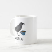 Cawfee Mok, Bird Mok, Crow Mok, Birding Gifts, Bir Koffiemok (Voorkant links)