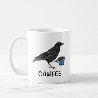 Cawfee Mok, Bird Mok, Crow Mok, Birding Gifts, Bir Koffiemok