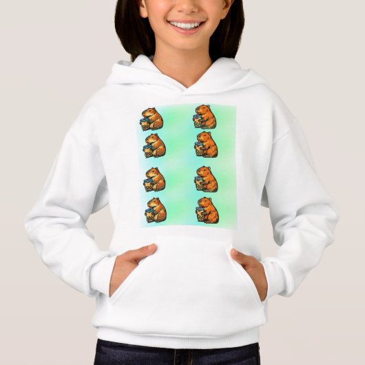 Caybara drinkt Boba (Voorkant)