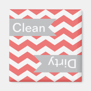 Cayenne Chevron Clean - Magnets de lave-vaisselle 