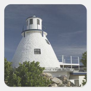 CAYMAN-EILANDEN, GRAND CAYMAN, Frank Sound: Oud Vierkante Sticker