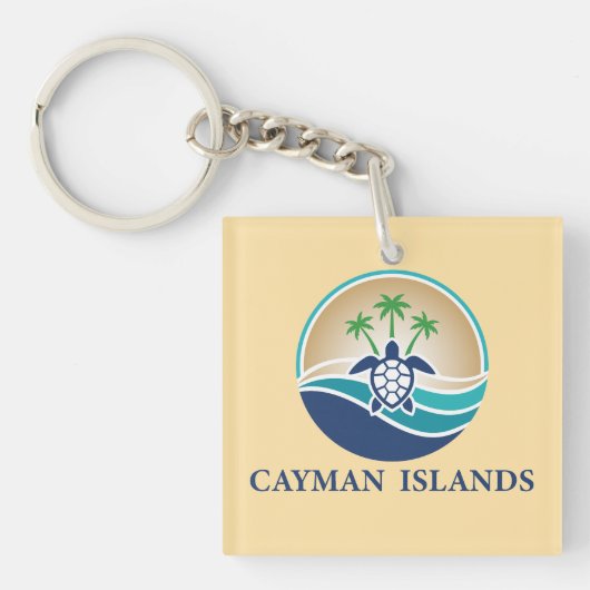 Cayman Islands Caribbean Sleutelhanger (Voorkant)