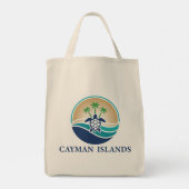 Cayman Islands Caribbean Tote Bag (Achterkant)