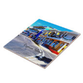 Cayman Islands Colorful Shops Tegeltje (Zijkant)