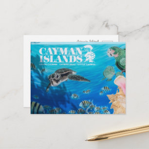 Cayman Islands Welkom Bord Briefkaart