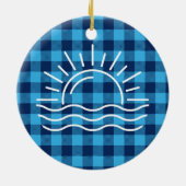 Caymaneilanden Buffalo kerstmis Keramisch Ornament (Achterkant)