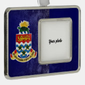 Caymaneilanden Verzilverd Kader Ornament (Rechts)