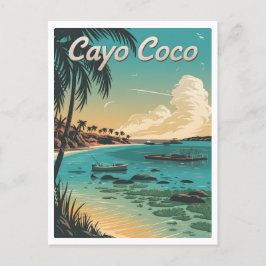 Cayo Coco Cuba Vintage Briefkaart