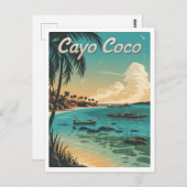 Cayo Coco Cuba Vintage Briefkaart (Voorkant / Achterkant)