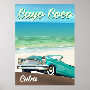 Cayo Coco Cubaanse vakantieposter Poster