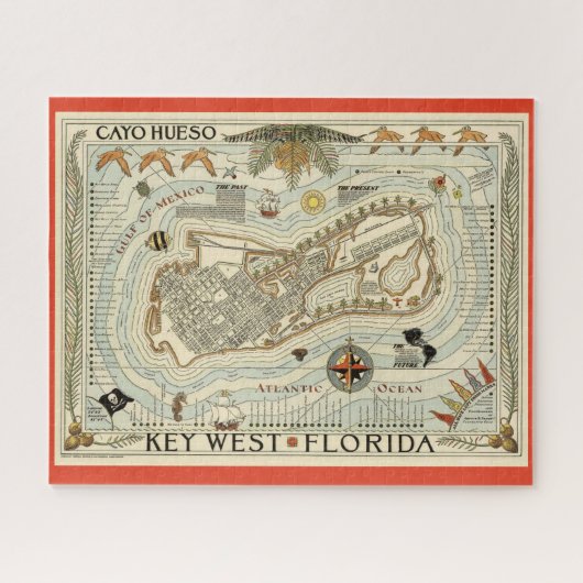 Cayo Hueso - Key West Legpuzzel (Horizontaal)