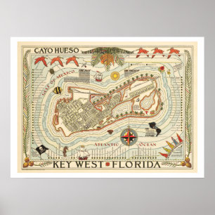  Cayo Hueso-reisposter Poster