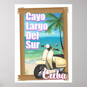 Cayo Largo del Sur cuban vakantie-poster Poster