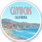 Cayucos California Central Coast  Sticker (Voorkant)