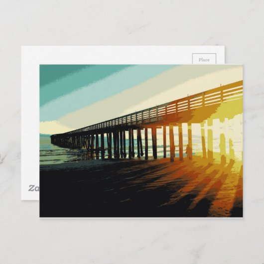 Cayucos Pier Briefkaart (Voorkant / Achterkant)