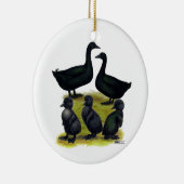 Cayuga Duck Keramisch Ornament (Rechts)